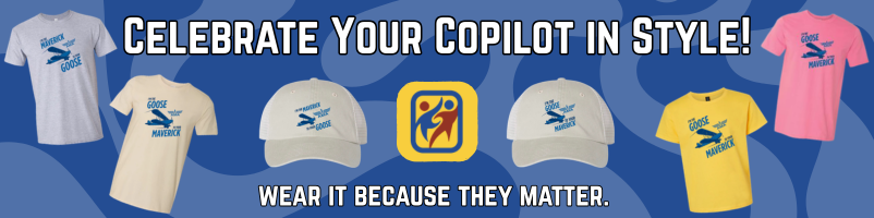 T-shirts and caps with "Core Values" designs on a blue patterned background.