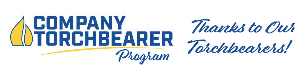 Company Torchbearer Program logo, "Thanks to Our Torchbearers!"
