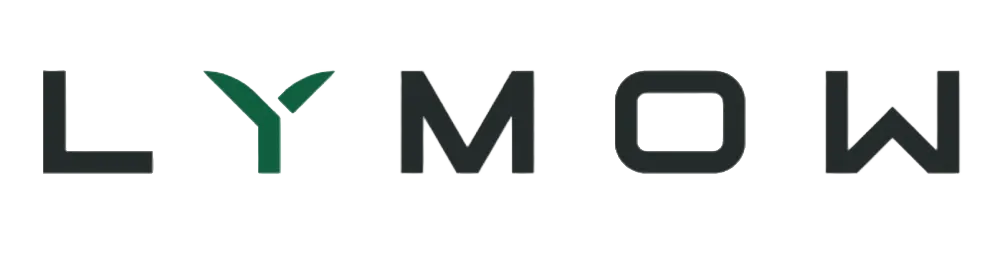 LYMOW logo with green accents.